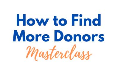 How To Find More Donors White